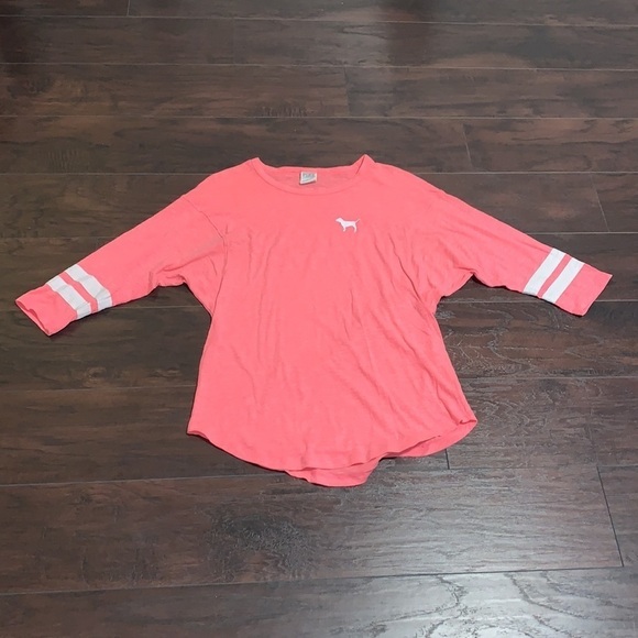 Bundle of 2 - Pink Tees; Long Sleeve Tie-Dye & Short Sleeve w/Pink Nation back. - Picture 5 of 10